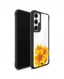 Clear Bright Sunflowers Black Hybrid Clear Case Cover For Samsung Galaxy S24 Plus