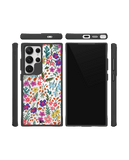 Hawaiian Greetings Black Hybrid Clear Case Cover For Samsung Galaxy S24 Ultra