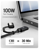 SURGE™ Kevlar Core 2-in-1 100W Apple Certified - MFi Charging Cable