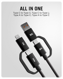 SURGE™ Kevlar Core 4-in-1 100W Charging Cable