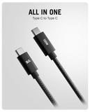 SURGE™ Kevlar Core USB-C 100W Charging Cable