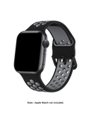 Black-Lime Sports Silicone Apple WatchBand (38/40/41mm)