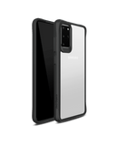 DailyObjects Black Hybrid Clear Case Cover for Samsung Galaxy S20 Plus