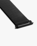 Black Milanese Loop WatchBand for Samsung/OnePlus/Fitbit Smartwatches (20mm)