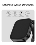 Black Sleek Fit Apple Watch Series Case with Screen Protector (44mm)