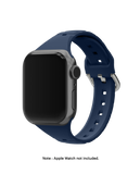 Black Ribbed Silicone Apple WatchBand (38/40/41mm)