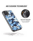 DailyObjects Camouflage Aquatic Stride 2.0 Case Cover For iPhone 12 Pro Max