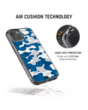 Camouflage Blue Stride 2.0 Case Cover For iPhone 13