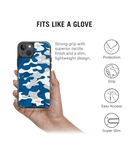 Camouflage Blue Stride 2.0 Case Cover For iPhone 13