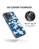 DailyObjects Camouflage Blue Stride 2.0 Case Cover For iPhone 13 Pro