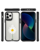 DailyObjects Clear White Daisy Black Hybrid Clear Case Cover For iPhone 11 Pro Max