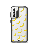 DailyObjects Banana Icon Black Hybrid Clear Case Cover For Samsung Galaxy S21