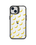 DailyObjects Banana Icon Black Hybrid Clear Case Cover For iPhone 13