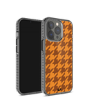 DailyObjects Brown Houndstooth Stride 2.0 Case Cover For iPhone 13 Pro Max