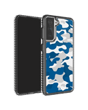 DailyObjects Camouflage Blue Stride 2.0 Case Cover For Samsung Galaxy S21