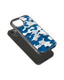 Camouflage Blue Stride 2.0 Case Cover For iPhone 13