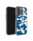 DailyObjects Camouflage Blue Stride 2.0 Case Cover For iPhone 13 Pro