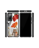 DailyObjects Cat Skate Black Hybrid Clear Case Cover For Samsung Galaxy S20 FE