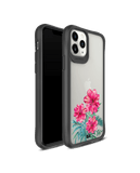 DailyObjects Clear Hibiscus Black Hybrid Clear Case Cover For iPhone 11 Pro