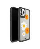 DailyObjects Clear Painted Flowers Black Hybrid Clear Case Cover For iPhone 11 Pro