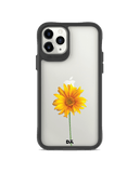 DailyObjects Clear Sunflower Black Hybrid Clear Case Cover For iPhone 11 Pro