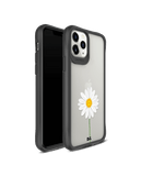 DailyObjects Clear White Daisy Black Hybrid Clear Case Cover For iPhone 11 Pro Max