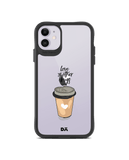 DailyObjects Coffee Is Love Black Hybrid Clear Case Cover For iPhone 11