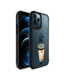 DailyObjects Coffee Is Love Black Hybrid Clear Case Cover For iPhone 12 Pro