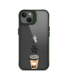 Coffee Is Love Blue Hybrid Clear Phone Case Cover For iPhone 14 Plus