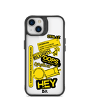 DailyObjects Designer Life Black Hybrid Clear Phone Case Cover For iPhone 14 Plus