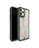 DailyObjects Ferns And Petals Green Hybrid Clear Case Cover For iPhone 11 Pro Max