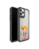 DailyObjects Flower Nerd Black Hybrid Clear Case Cover For iPhone 11 Pro