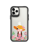 DailyObjects Flower Nerd Black Hybrid Clear Case Cover For iPhone 11 Pro