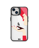 DailyObjects Flying Kiss Black Hybrid Clear Phone Case Cover For iPhone 14 Plus