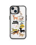 Fur Babies Black Hybrid Clear Case Cover For iPhone 13