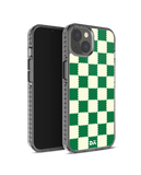 DailyObjects Green Checkerboard Stride 2.0 Case Cover For iPhone 13 Mini