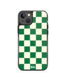 DailyObjects Green Checkerboard Stride 2.0 Case Cover For iPhone 13 Mini