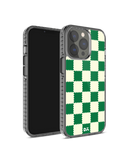 DailyObjects Green Checkerboard Stride 2.0 Case Cover For iPhone 13 Pro