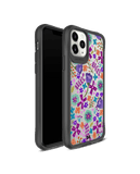 DailyObjects Lilac Bellflower Black Hybrid Clear Case Cover For iPhone 11 Pro