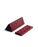 Maroon Feathers - Foldaway Slim Eyewear/Sunglass Case