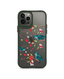 DailyObjects Melody Birds Green Hybrid Clear Case Cover For iPhone 12 Pro Max