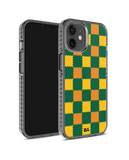 DailyObjects Multi Green Checkerboard Stride 2.0 Case Cover For iPhone 12