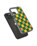 DailyObjects Multi Green Checkerboard Stride 2.0 Case Cover For iPhone 12 Pro