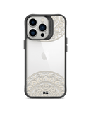 DailyObjects Off White Mandala Black Hybrid Clear Case Cover For iPhone 13 Pro