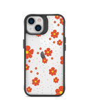 DailyObjects Orange Cosmos Black Hybrid Clear Phone Case Cover For iPhone 14 Plus