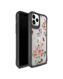 DailyObjects Periwinkle & Roses Black Hybrid Clear Case Cover For iPhone 11 Pro