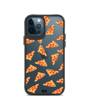 DailyObjects Pizza Slice Icon Black Hybrid Clear Case Cover For iPhone 12 Pro