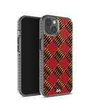 DailyObjects Red Striped Checks Stride 2.0 Phone Case Cover For iPhone 14