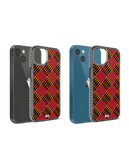 DailyObjects Red Striped Checks Stride 2.0 Phone Case Cover For iPhone 14