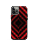 DailyObjects Rhombus Red Stride 2.0 Case Cover For iPhone 12 Pro